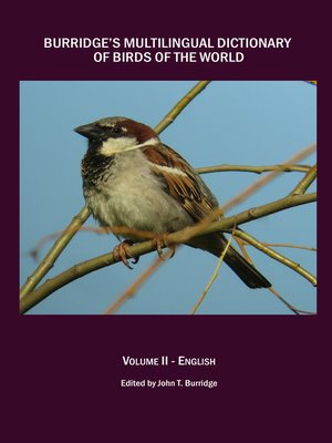 cover image of Burridge's Multilingual Dictionary of Birds of the World